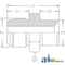 A & I Products Straight Connector JIC-BSPT Male, 2 pk 1.75" x4" x1.75" A-3404-06-06 - alternate 1